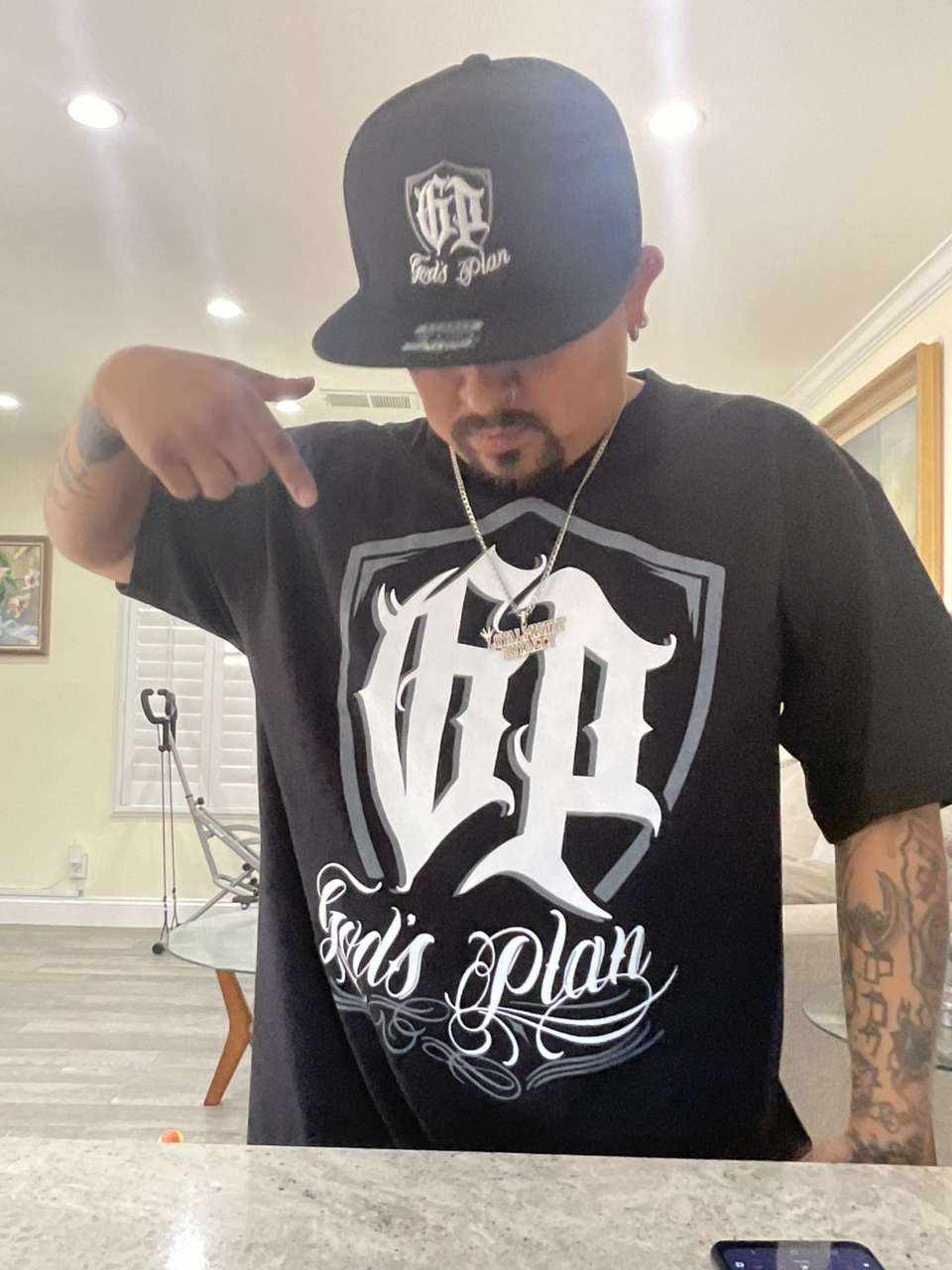 God's Plan Black Snapback